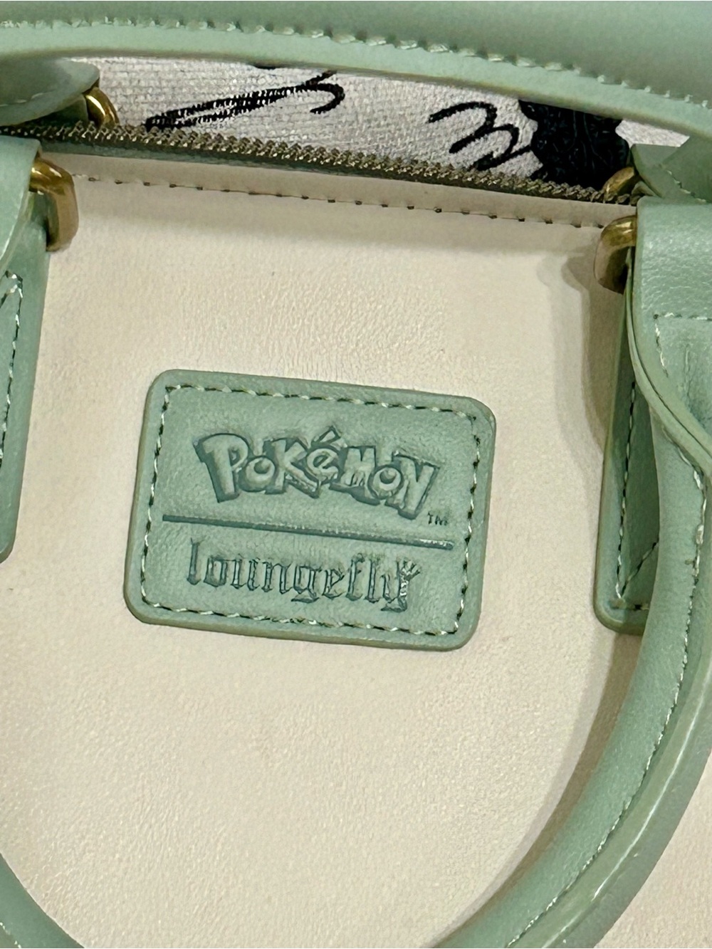 Pokemon Eevee Floral Satchel in Mint and Cream - Picture 4 of 15